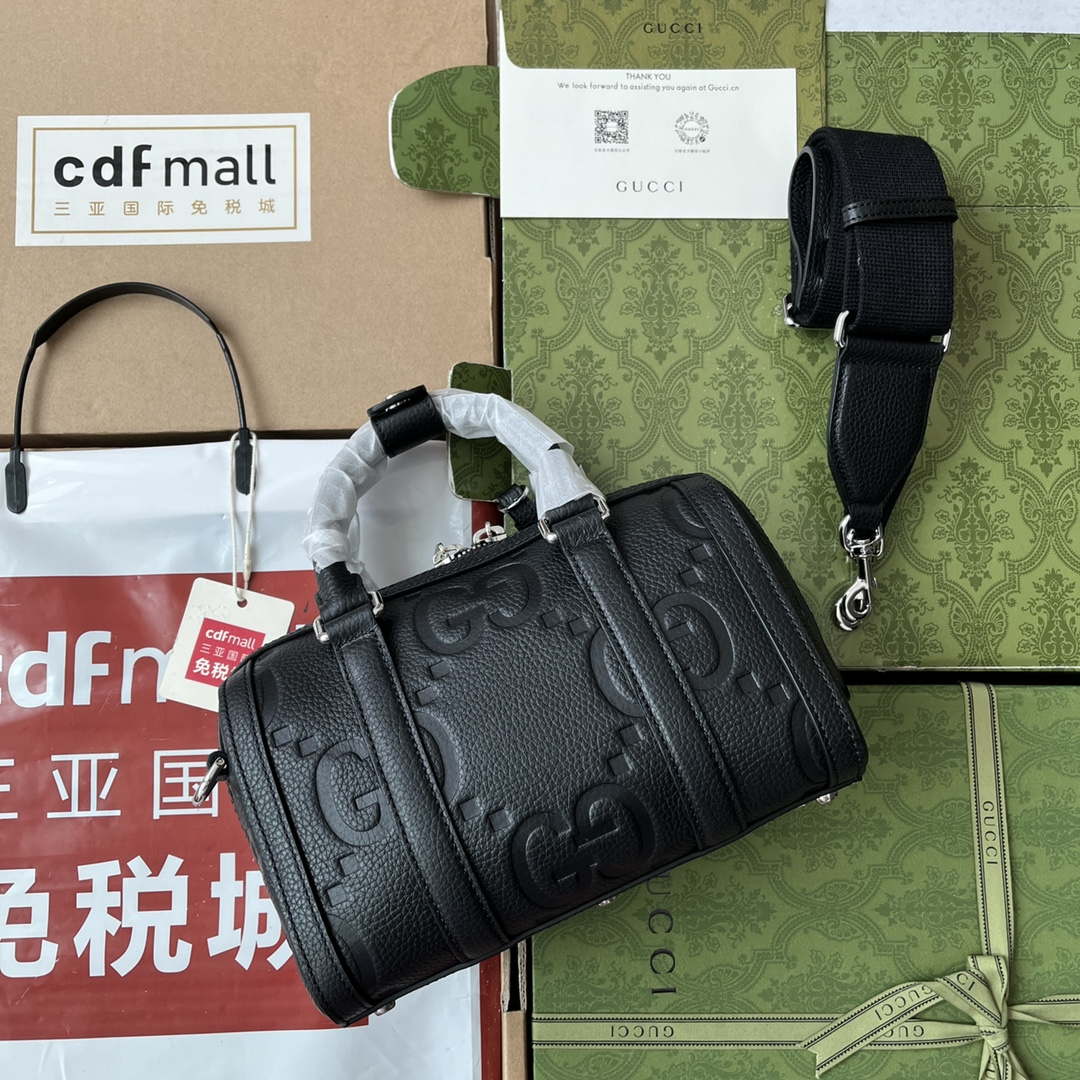 Gucci 725292 Jumbo GG Mini Duffle Bag Black - Default Title - View 2