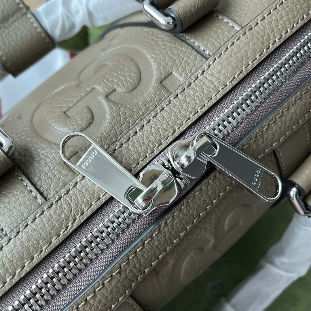 Gucci 725292 Jumbo GG Mini Duffle Bag Gray