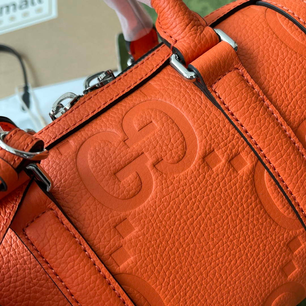Gucci 725292 Jumbo GG Mini Duffle Bag Orange