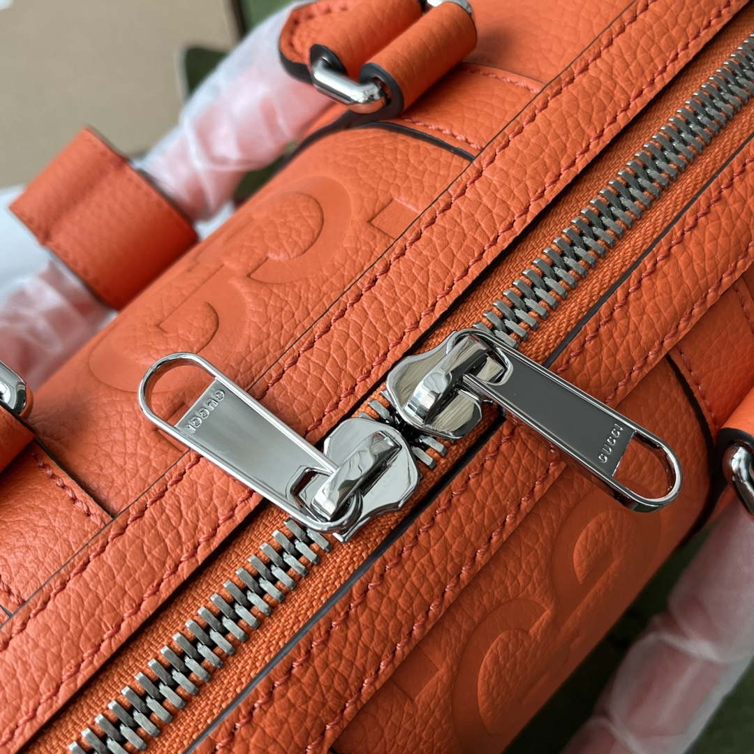 Gucci 725292 Jumbo GG Mini Duffle Bag Orange - Default Title - View 7