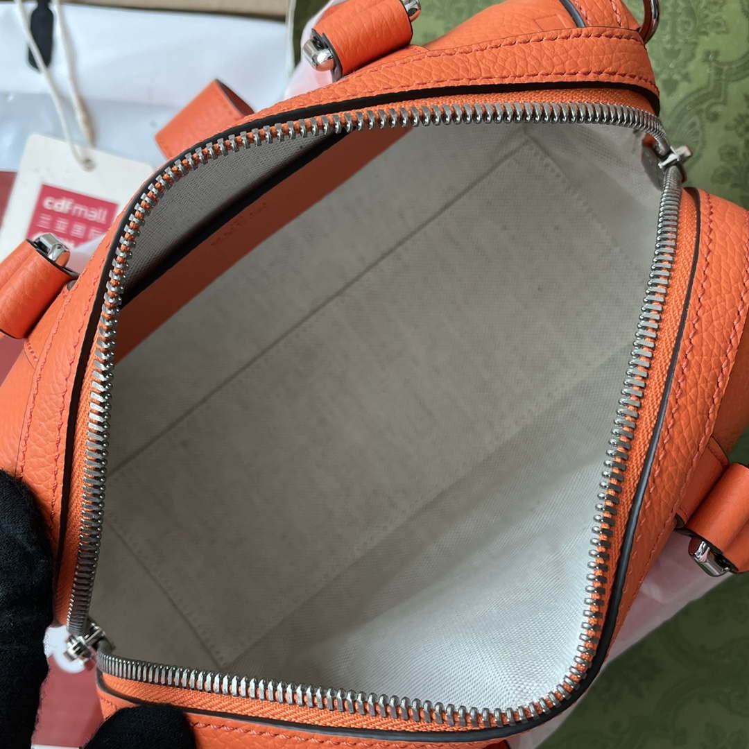 Gucci 725292 Jumbo GG Mini Duffle Bag Orange