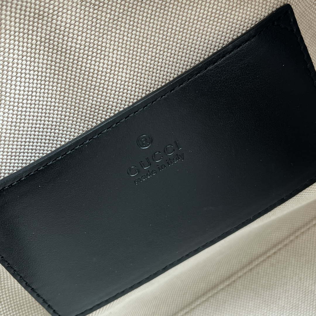 Gucci 725292 Jumbo GG Mini Embossed Bag Black - Default Title - View 9