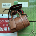 Gucci 725292 Jumbo GG Mini Embossed Bag Brown - Default Title - View 1