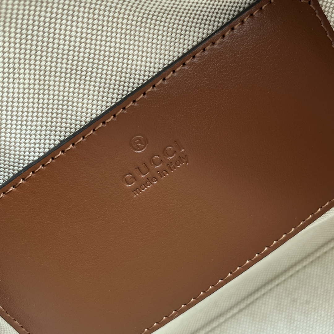 Gucci 725292 Jumbo GG Mini Embossed Bag Brown - Default Title - View 9