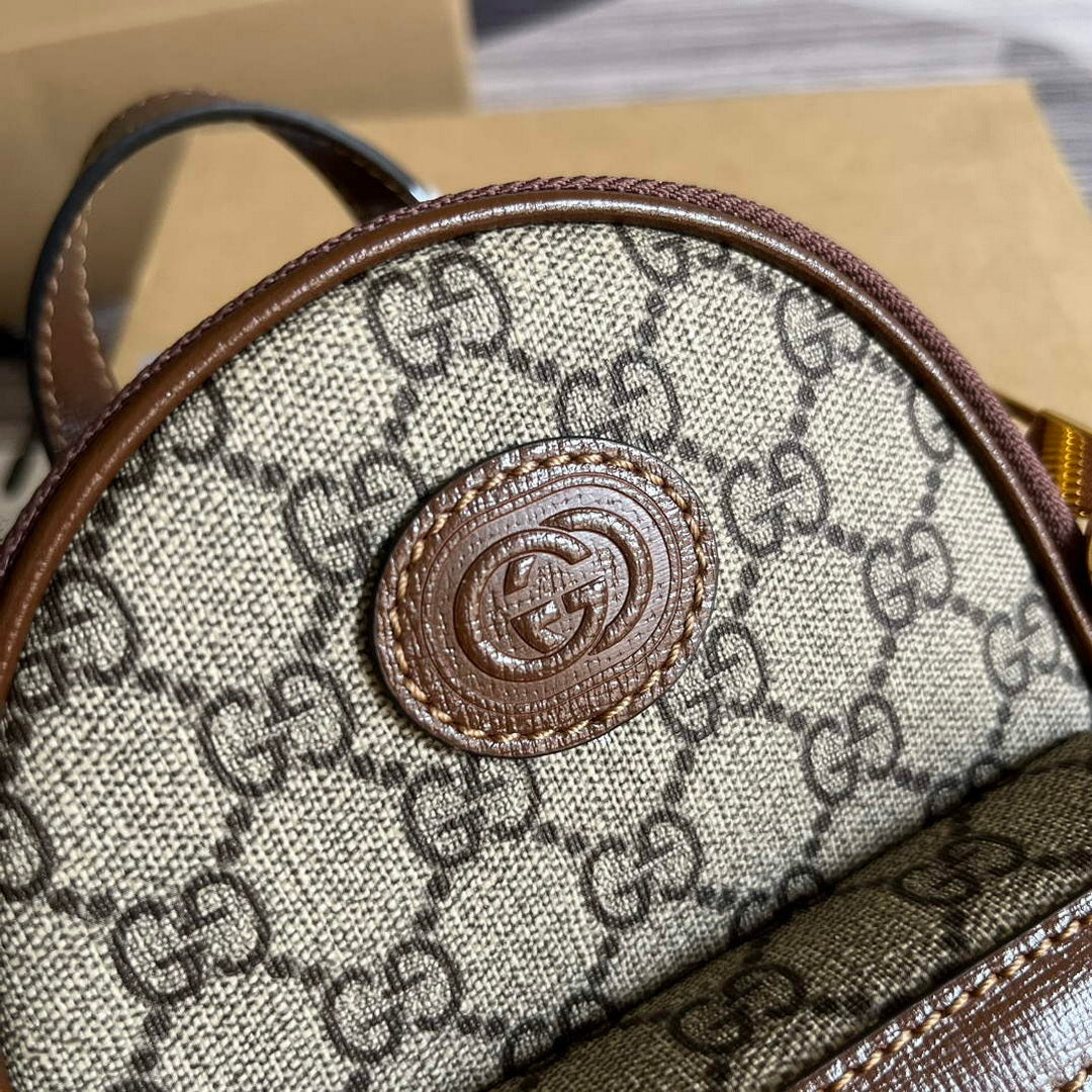 Gucci 725654 Multi-function bag with Interlocking G Brown - Default Title - View 5