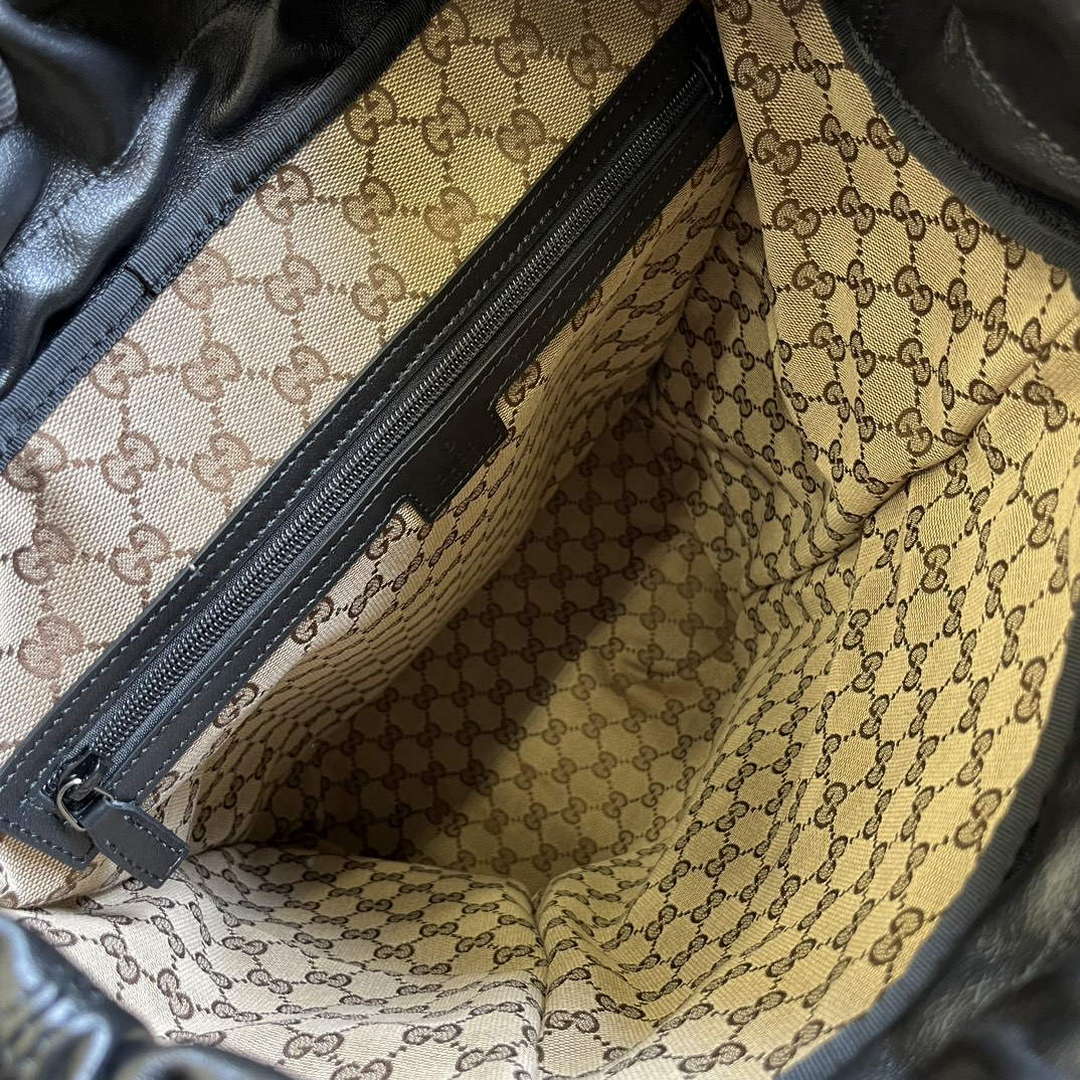 Gucci 725657 Backpack With Tonal Double G Black - Default Title - View 4