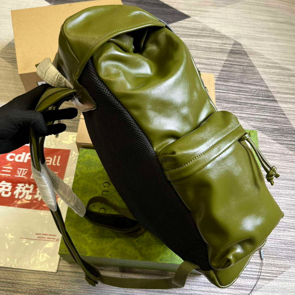 Gucci 725657 Backpack With Tonal Double G Forest green