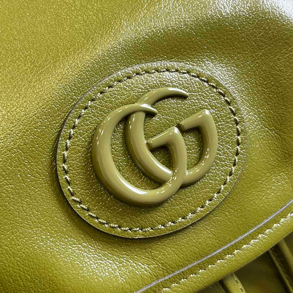 Gucci 725657 Backpack With Tonal Double G Forest green
