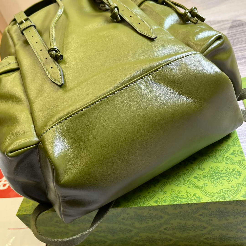 Gucci 725657 Backpack With Tonal Double G Forest green