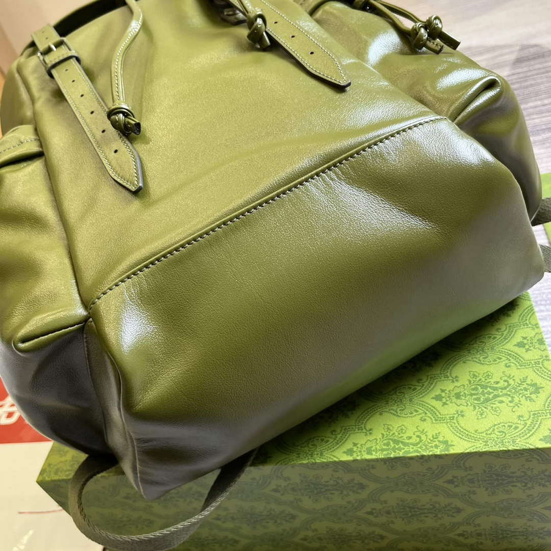 Gucci 725657 Backpack With Tonal Double G Forest green