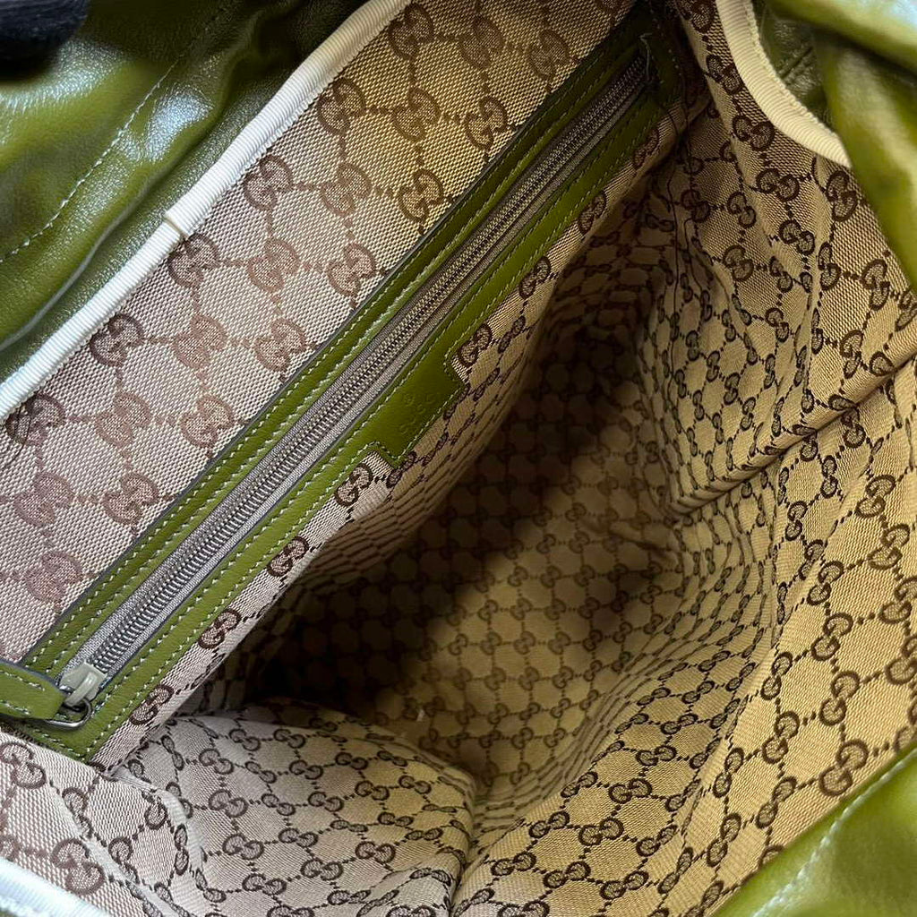 Gucci 725657 Backpack With Tonal Double G Forest green