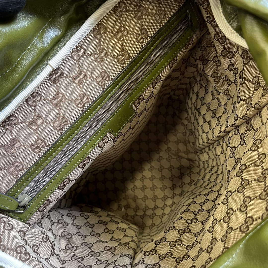Gucci 725657 Backpack With Tonal Double G Forest green