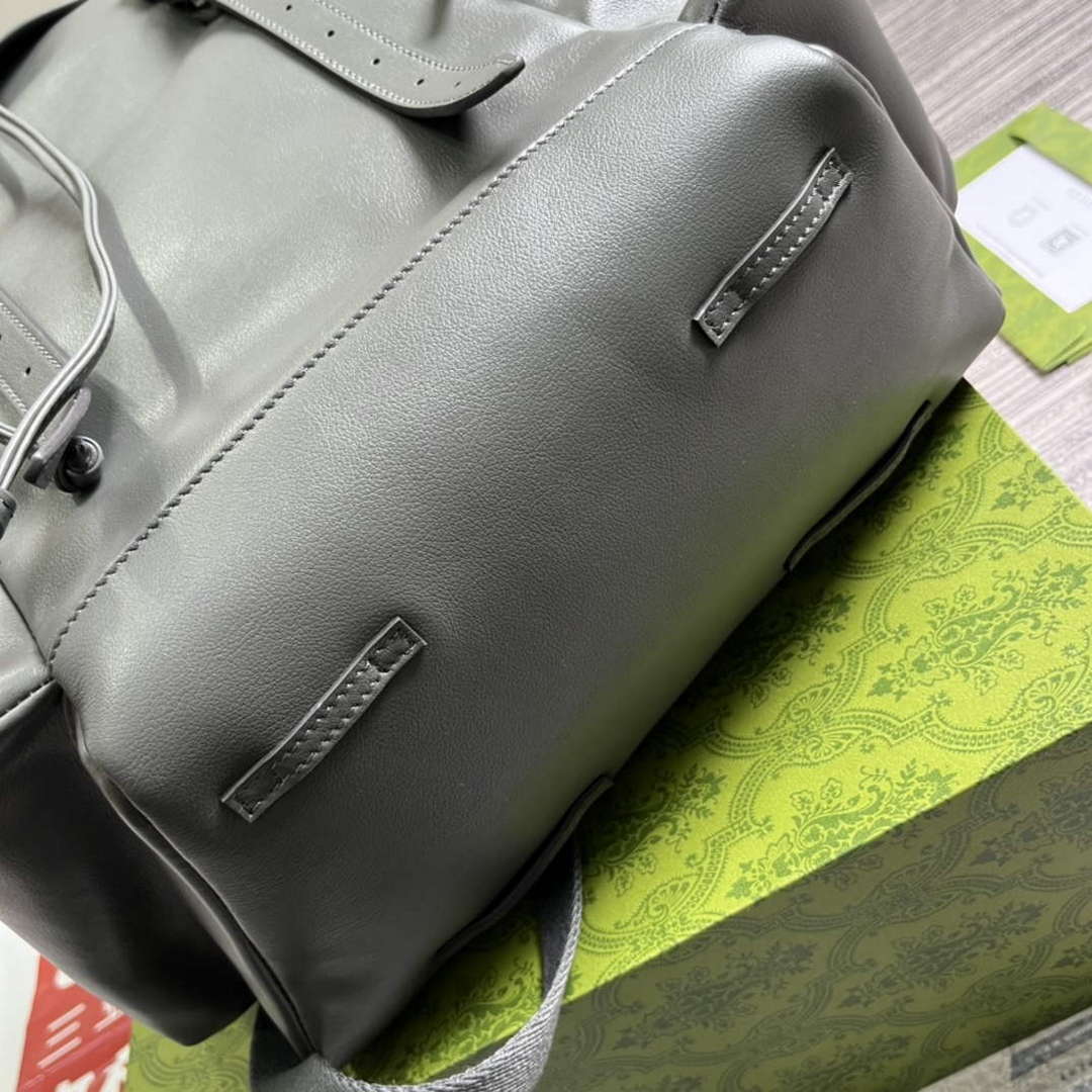 Gucci 725657 Backpack With Tonal Double G Gray - Default Title - View 7