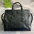 Gucci 725683 Large Tote Bag With Tonal Double G Black - Default Title - View 1