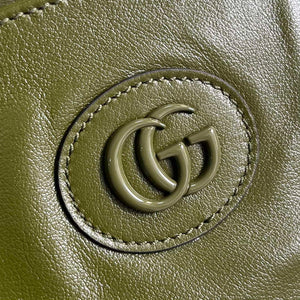 Gucci 725683 Large Tote Bag With Tonal Double G Forest green - Default Title - View 6