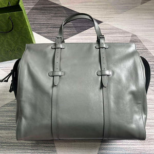 Gucci 725683 Large Tote Bag With Tonal Double G Gray - Default Title - View 2