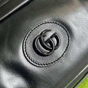 Gucci 725696 Shoulder bag with tonal Double G Black - Default Title - View 5