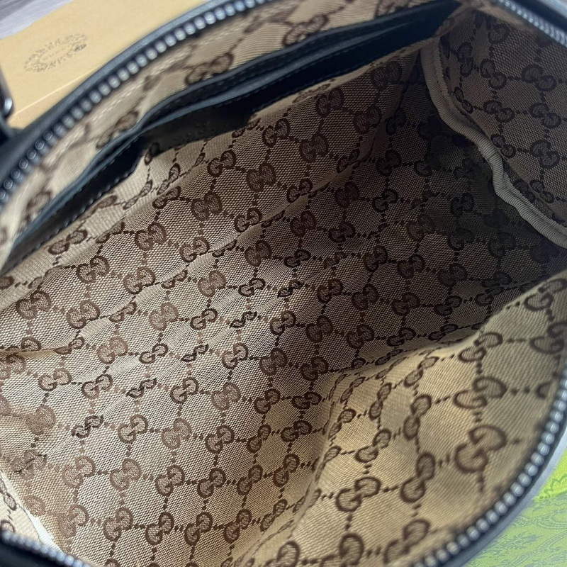 Gucci 725701 Small duffle bag with tonal Double G Black