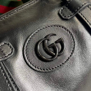 Gucci 725701 Small duffle bag with tonal Double G Black - Default Title - View 6