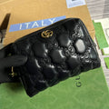 Gucci 726047 GG Matelass¨¦ Beauty Case Black