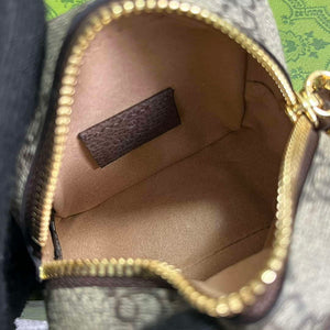 Gucci 726252 Strawberry Coin Purse with Double G Brown - Default Title - View 8