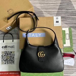 Gucci 726274 Aphrodite Medium Shoulder Bag Black - Default Title - View 1