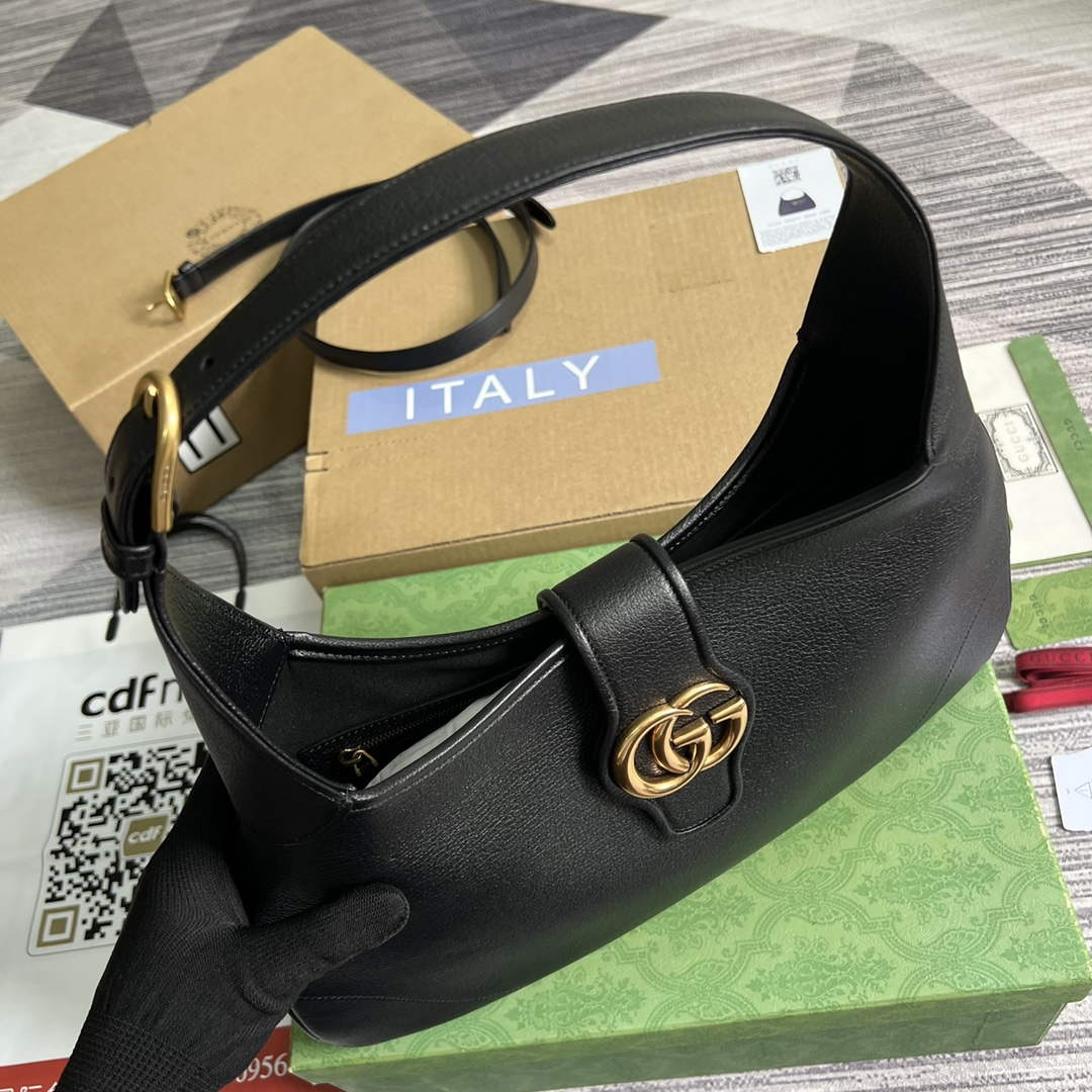 Gucci 726274 Aphrodite Medium Shoulder Bag Black