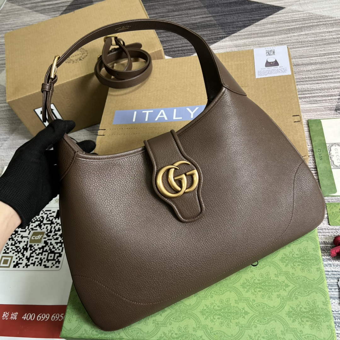 Gucci 726274 Aphrodite Medium Shoulder Bag Brown