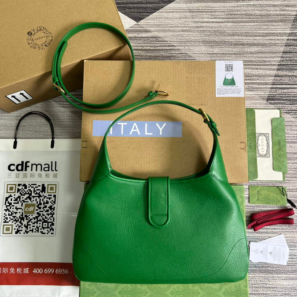 Gucci 726274 Aphrodite Medium Shoulder Bag Green