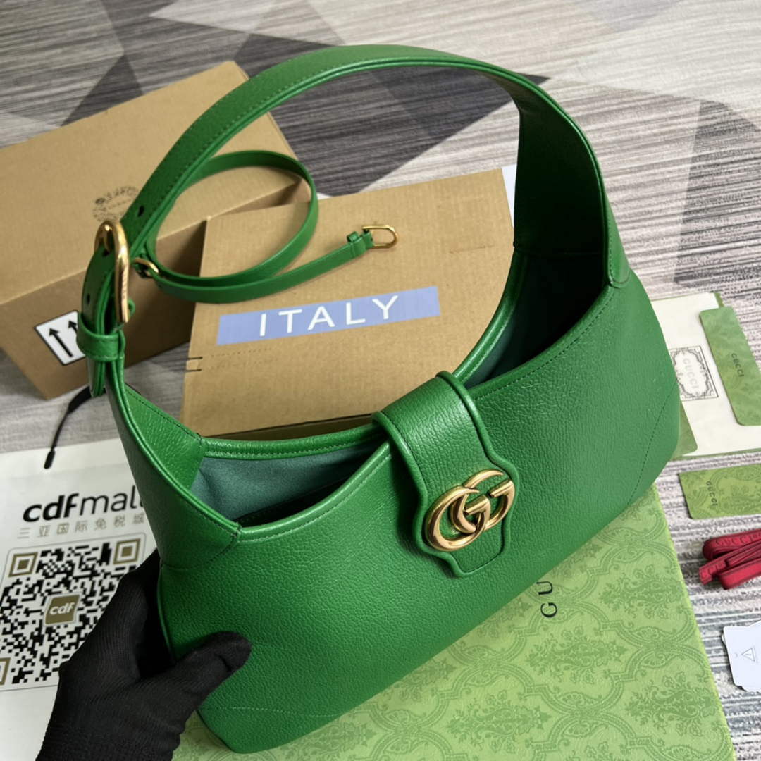 Gucci 726274 Aphrodite Medium Shoulder Bag Green - Default Title - View 8