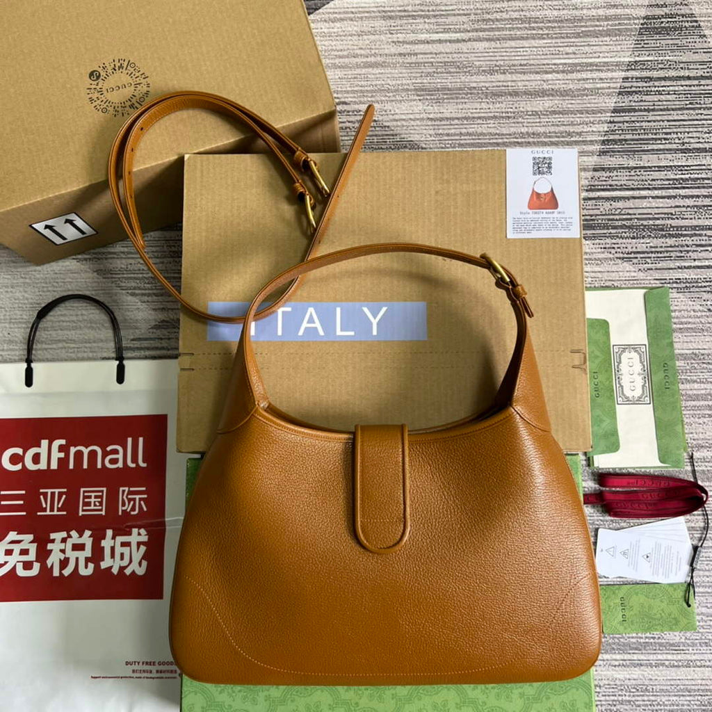 Gucci 726274 Aphrodite Medium Shoulder Bag Light Brown