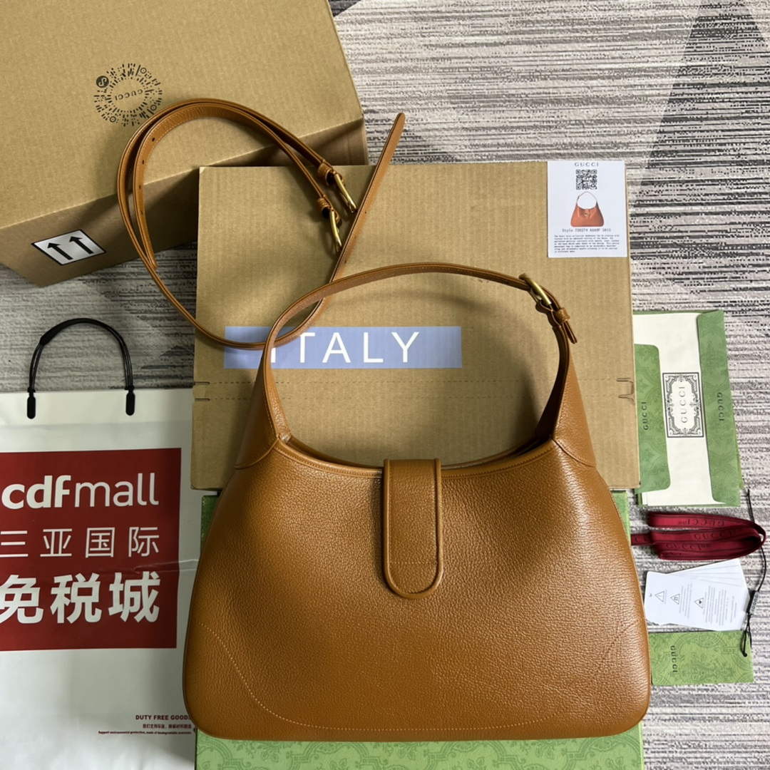 Gucci 726274 Aphrodite Medium Shoulder Bag Light Brown