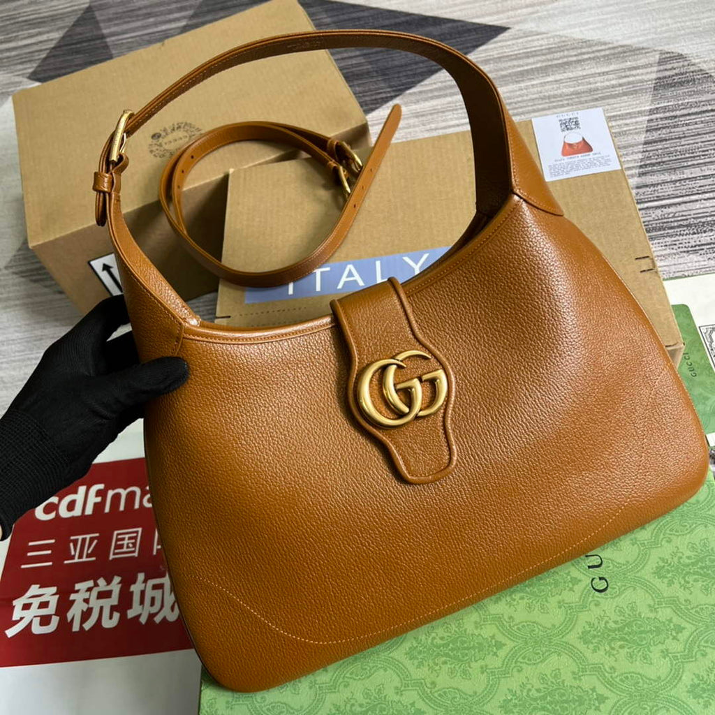 Gucci 726274 Aphrodite Medium Shoulder Bag Light Brown