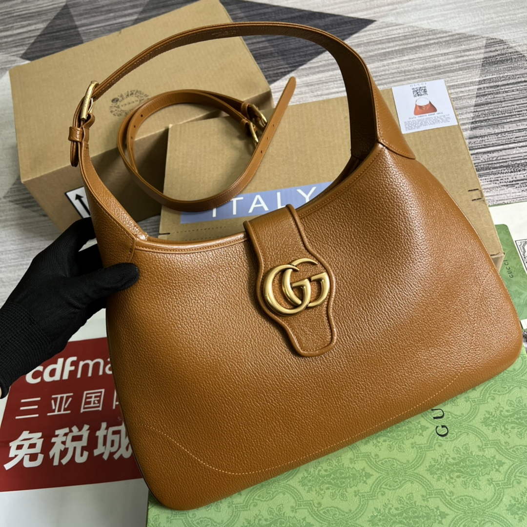 Gucci 726274 Aphrodite Medium Shoulder Bag Light Brown - Default Title - View 4