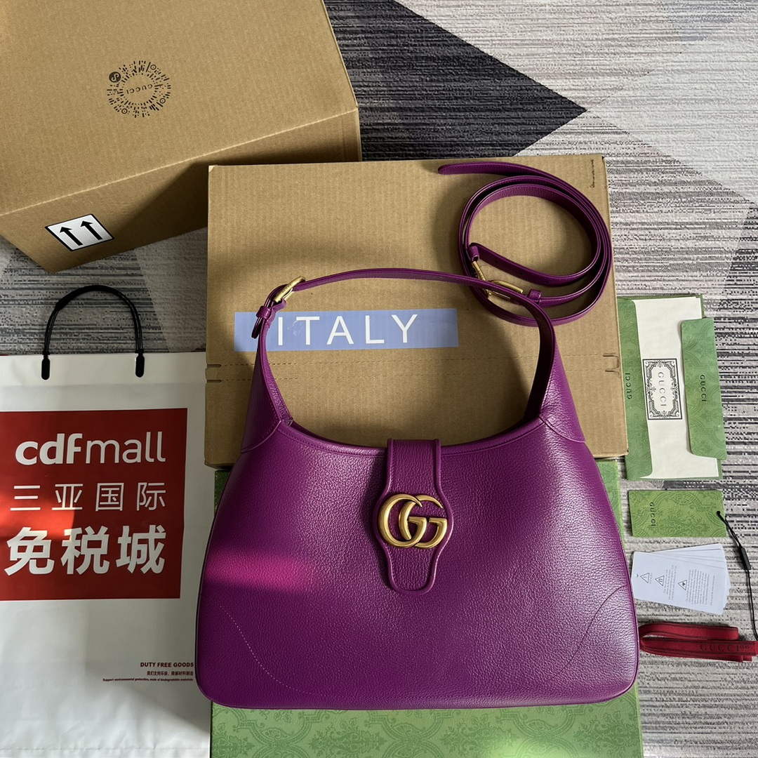 Gucci 726274 Aphrodite Medium Shoulder Bag Purple - Default Title - View 1