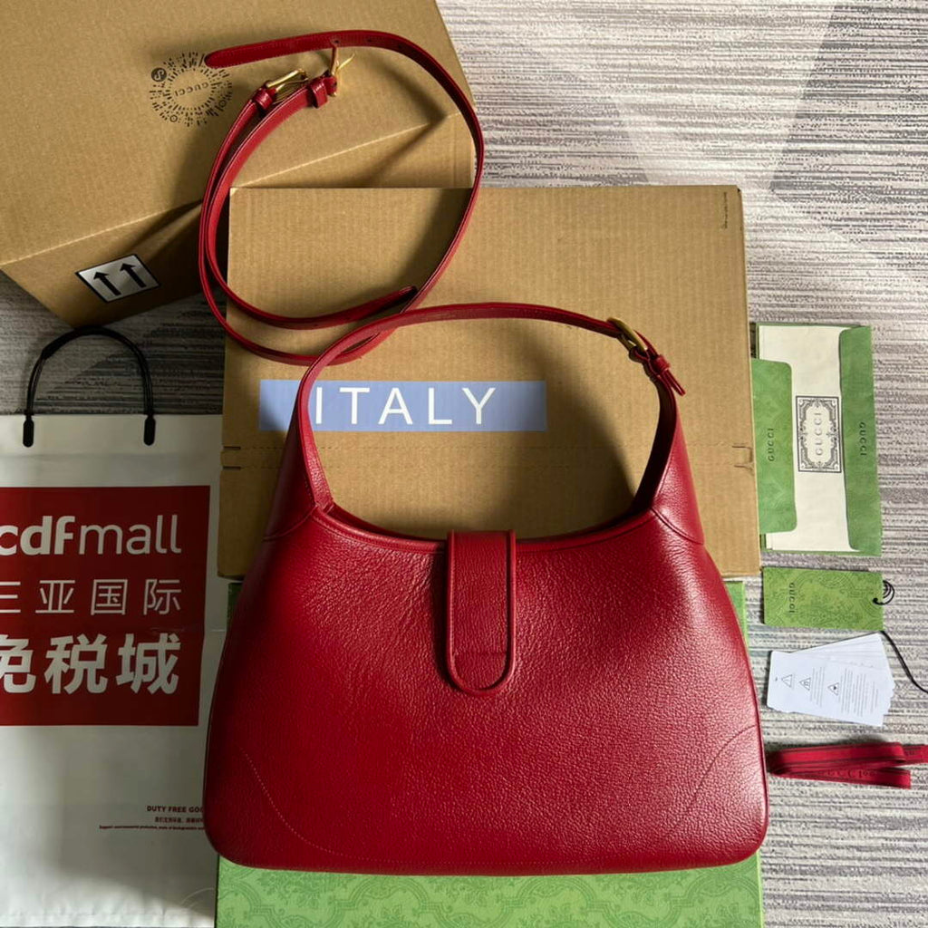 Gucci 726274 Aphrodite Medium Shoulder Bag Red
