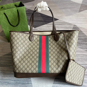 Gucci 726755 GG Large Tote Bag Brown - Default Title - View 1