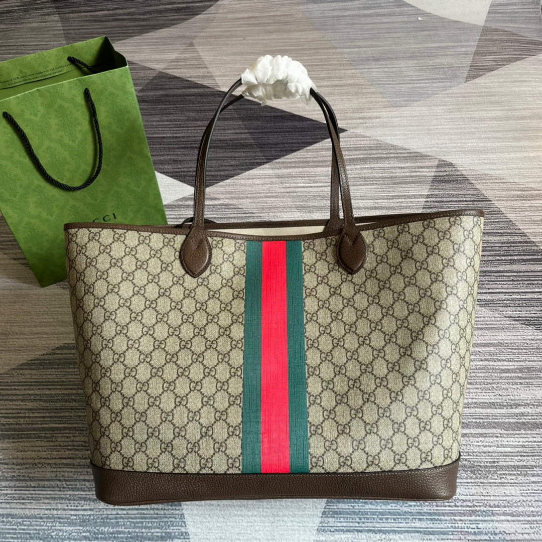 Gucci 726755 GG Large Tote Bag Brown - Default Title - View 2