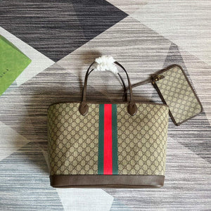 Gucci 726755 GG Large Tote Bag Brown - Default Title - View 5