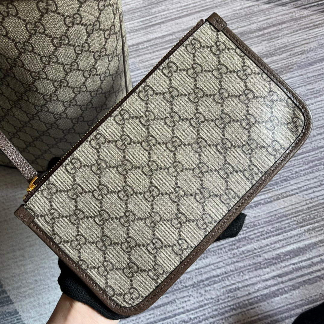 Gucci 726755 GG Large Tote Bag Brown - Default Title - View 7