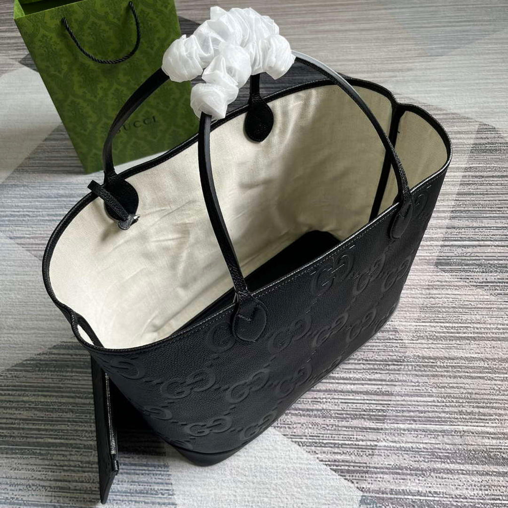 Gucci 726755 Jumbo GG large tote bag Black