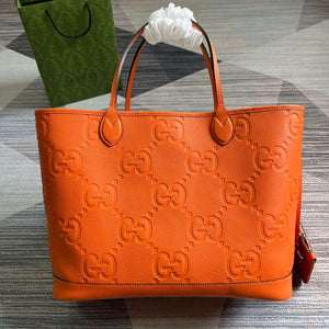 Gucci 726755 Jumbo GG large tote bag Orange - Default Title - View 1