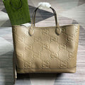 Gucci 726755 Jumbo GG large tote bag Taupe - Default Title - View 1