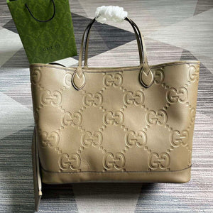 Gucci 726755 Jumbo GG large tote bag Taupe - Default Title - View 1