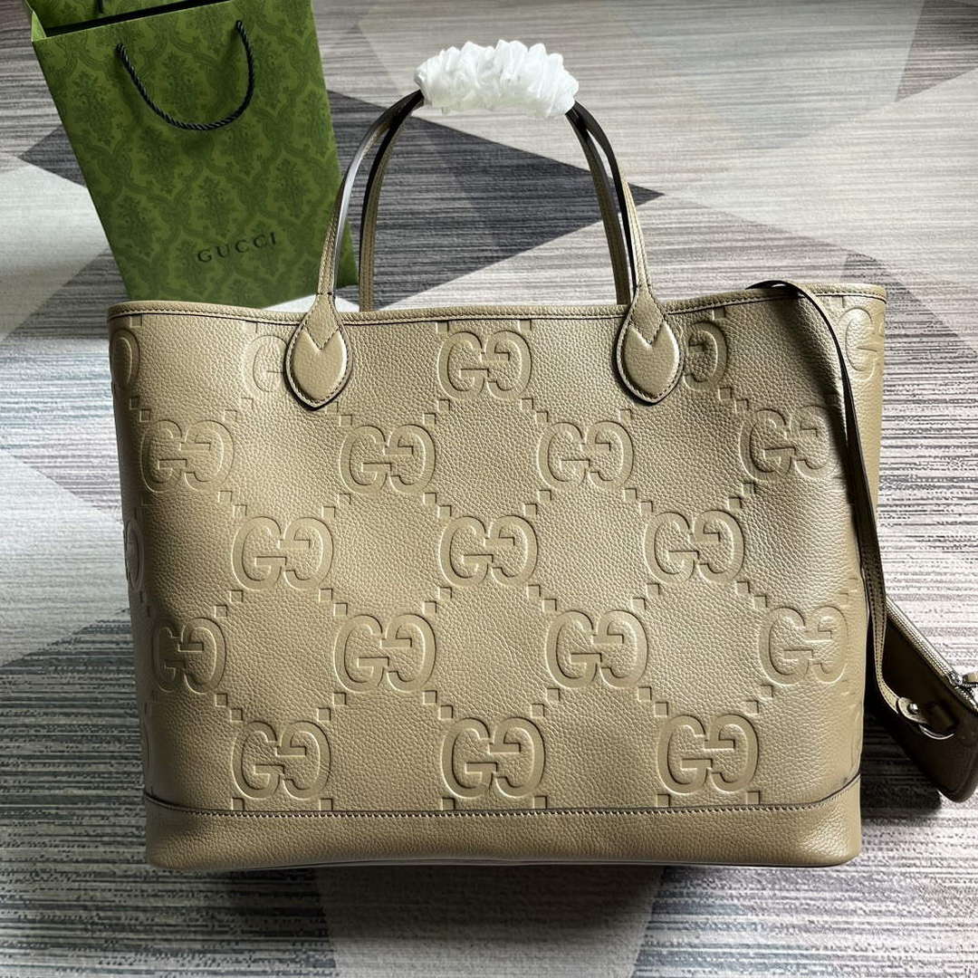 Gucci 726755 Jumbo GG large tote bag Taupe - Default Title - View 2