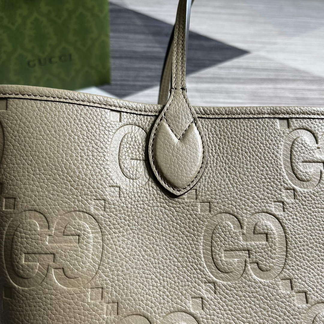 Gucci 726755 Jumbo GG large tote bag Taupe - Default Title - View 3