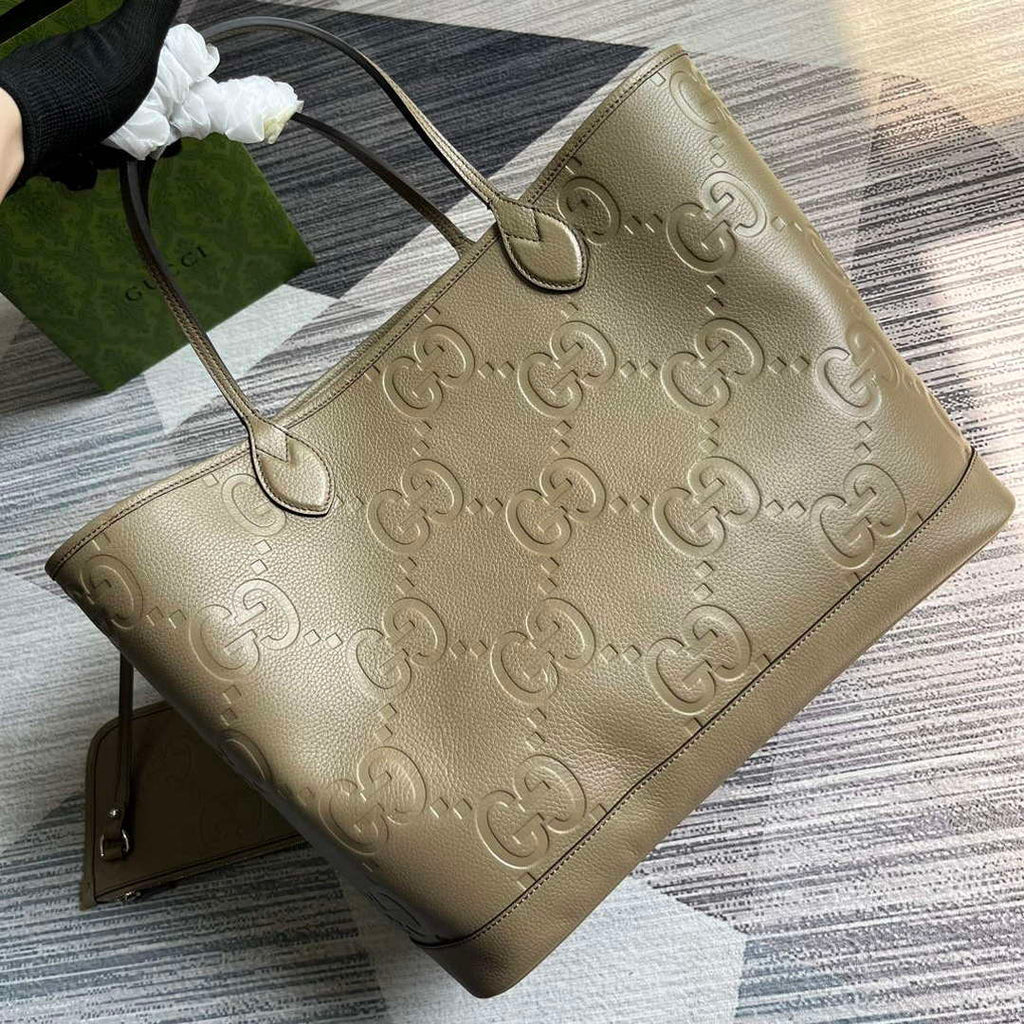Gucci 726755 Jumbo GG large tote bag Taupe