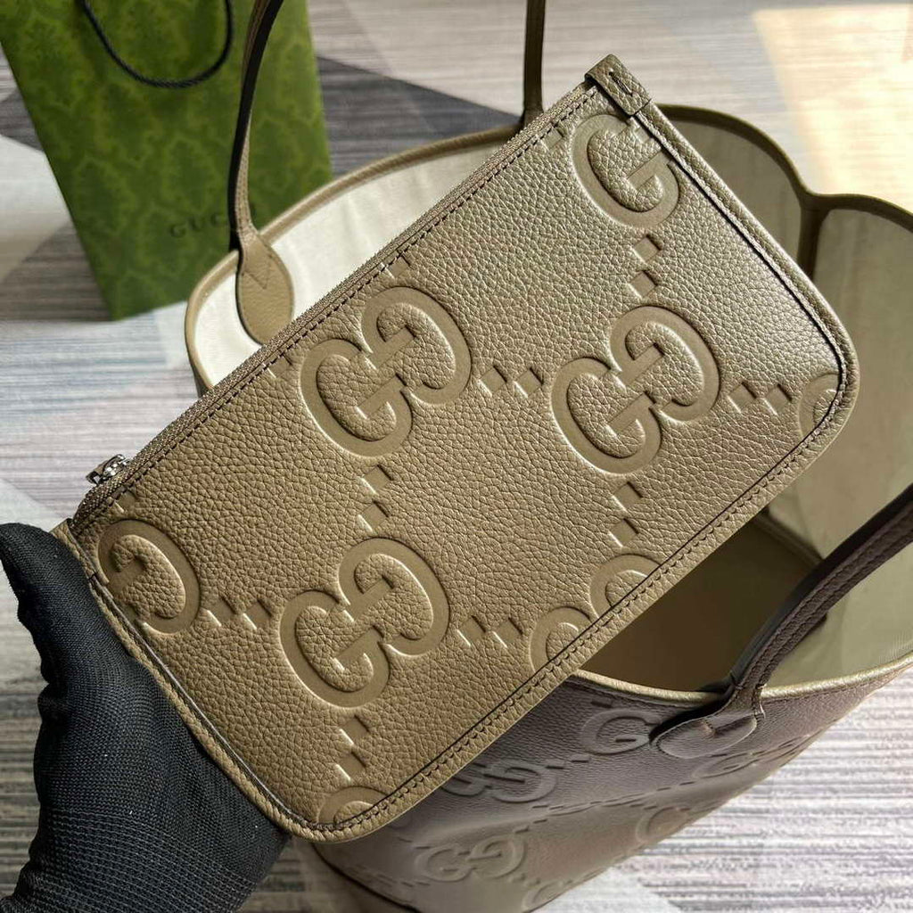 Gucci 726755 Jumbo GG large tote bag Taupe