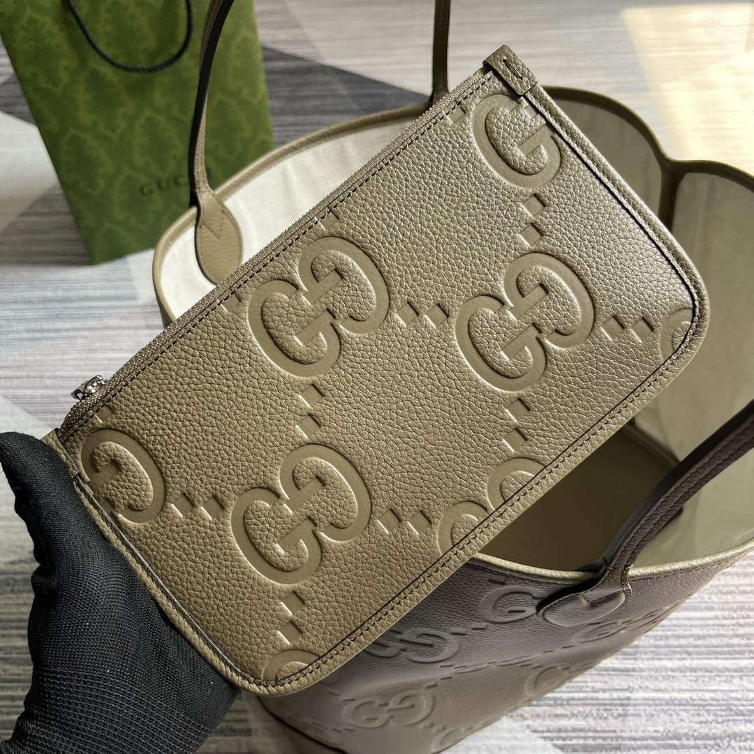 Gucci 726755 Jumbo GG large tote bag Taupe - Default Title - View 9