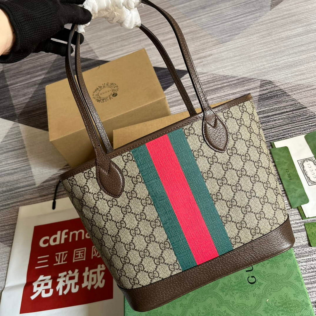 Gucci 726762 Ophidia Small Tote Bag Brown
